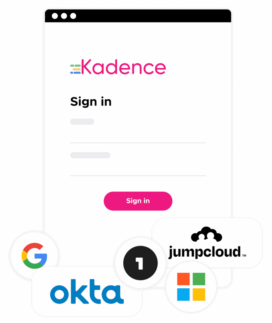 Single sign-on and directory sync integrations.