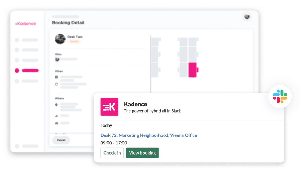 Slack desk booking integration
