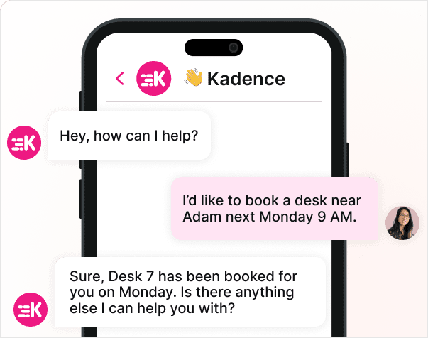 Kadence AI Desk Booking Software