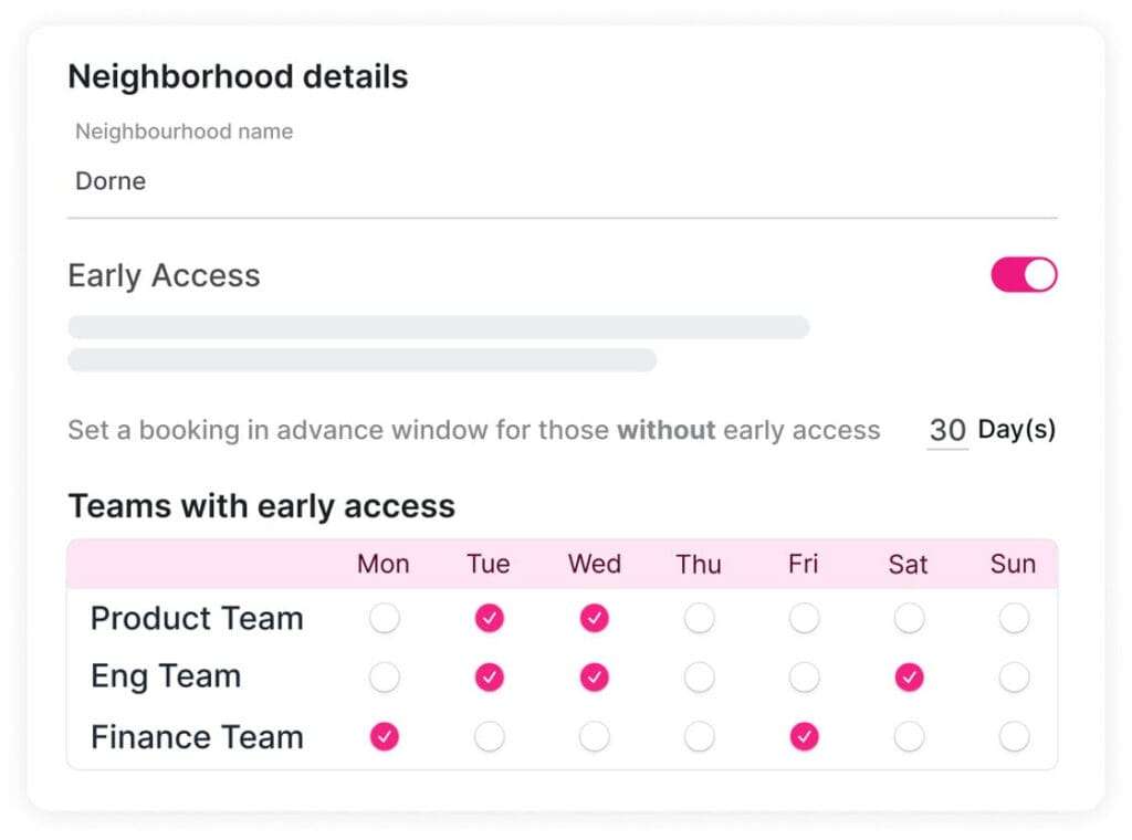 An illustration of a team neighborhood scheduler