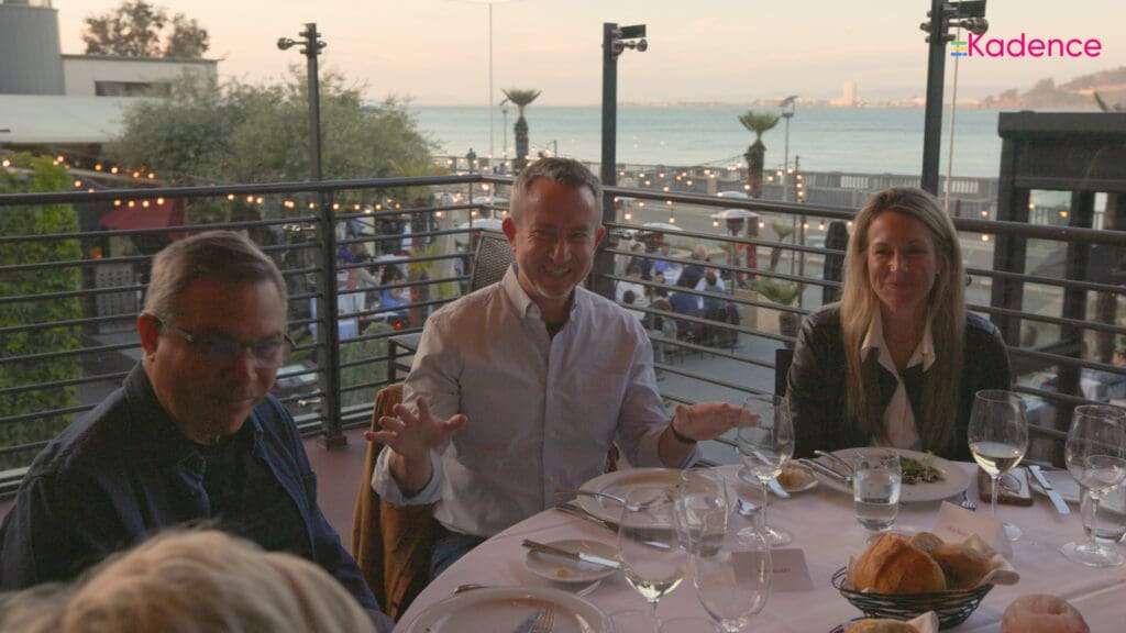 The Kadence team hosting a dinner in San Francisco