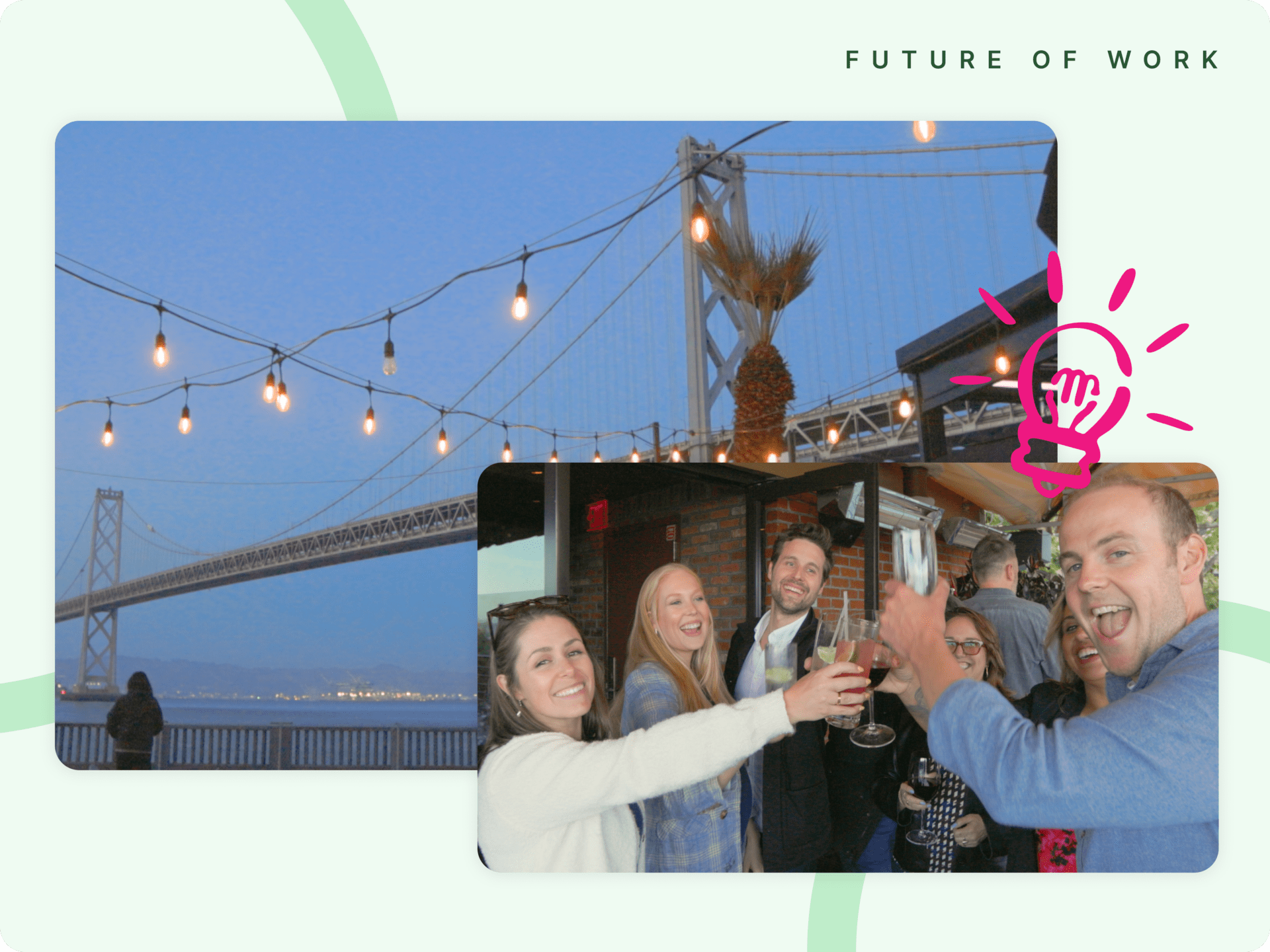The Kadence team hosting a dinner in San Francisco